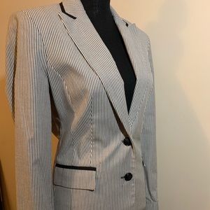 MNG Blazer - Navy blue & white